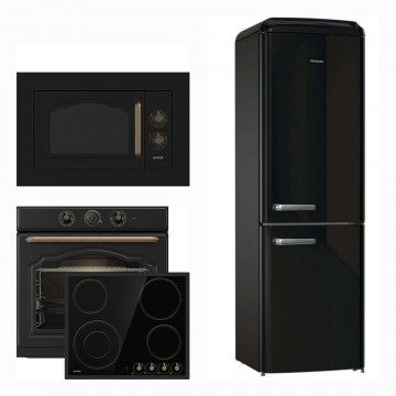 Gorenje BOS67372CLB + EC642CLB + BM235CLB + RB390N4RBD Εντοιχιζόμενο Σετ Οικιακών Συσκευών